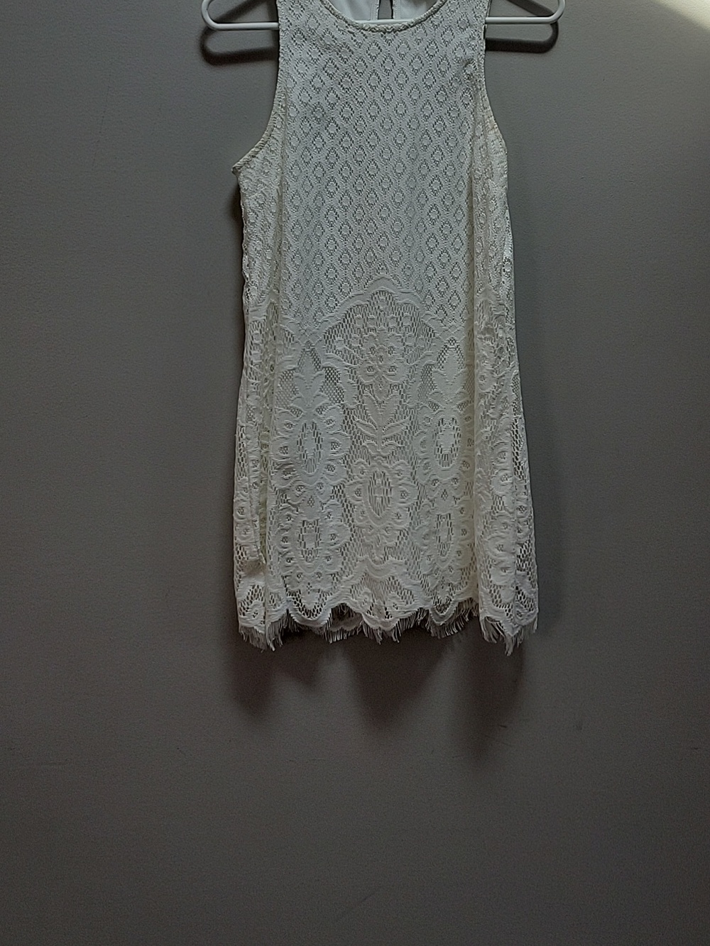 Forever 21 Ivory Lace Midi Dress